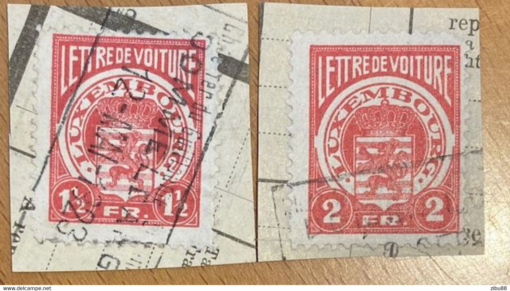 Lettre De Voiture Luxembuourg - Fiskalmarken / Revenue Stamp Luxembourg - Fiscaux