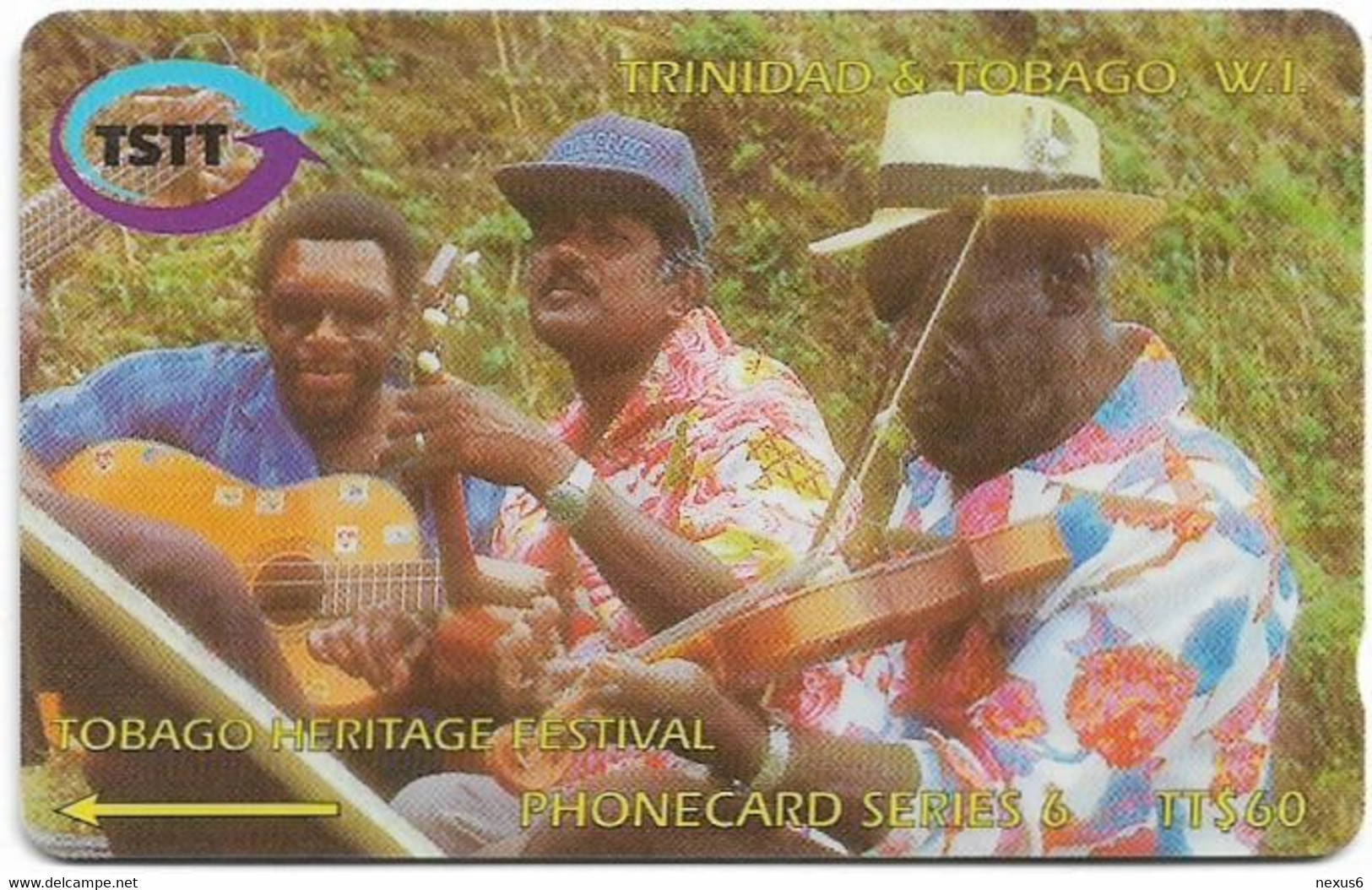 Trinidad & Tobago - TSTT (GPT) - Tobago Heritage Festival - 180CTTA (Crossed Ø), 1998, 60.000ex, Used - Trinidad & Tobago