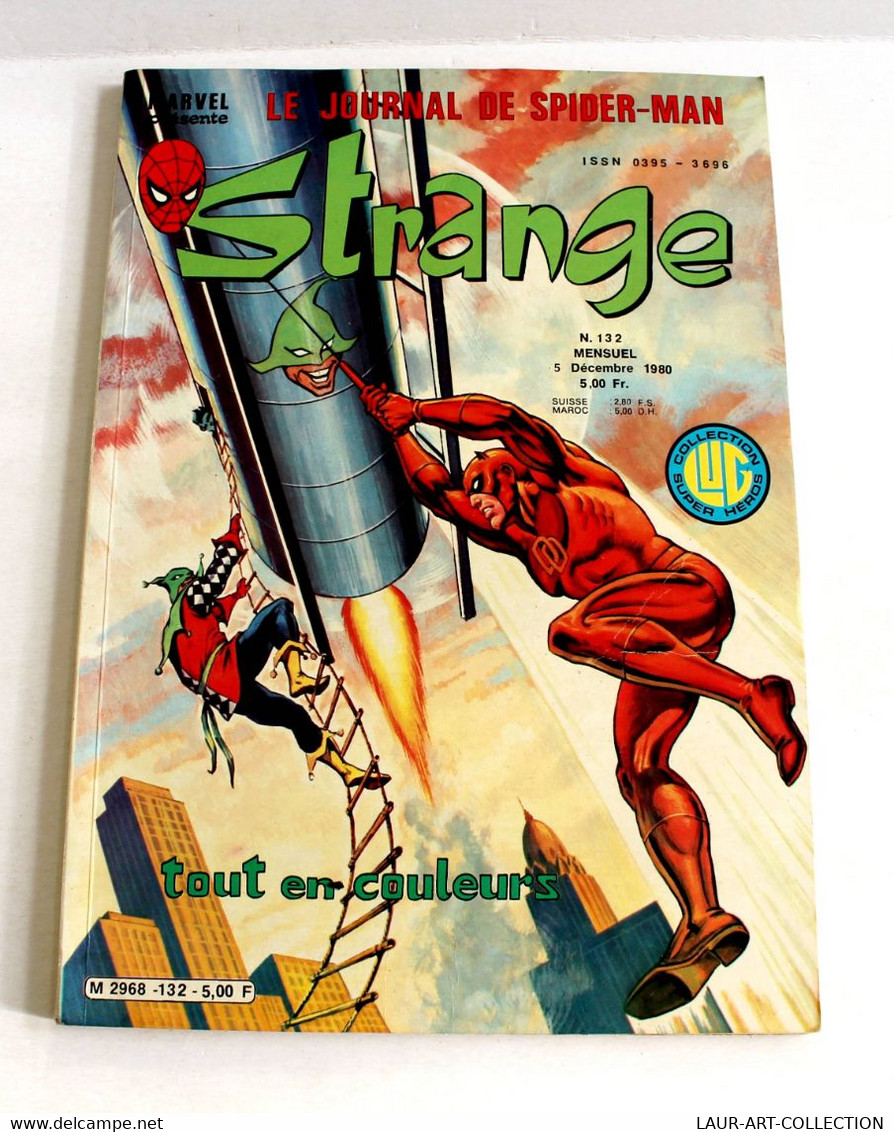 RARE! MARVEL JOURNAL SPIDER MAN STRANGE N°132 DECEMBRE 1980 EDITION ORIGINAL LUG / ANCIENNE BD DE COLLECTION  (3008.68) - Strange