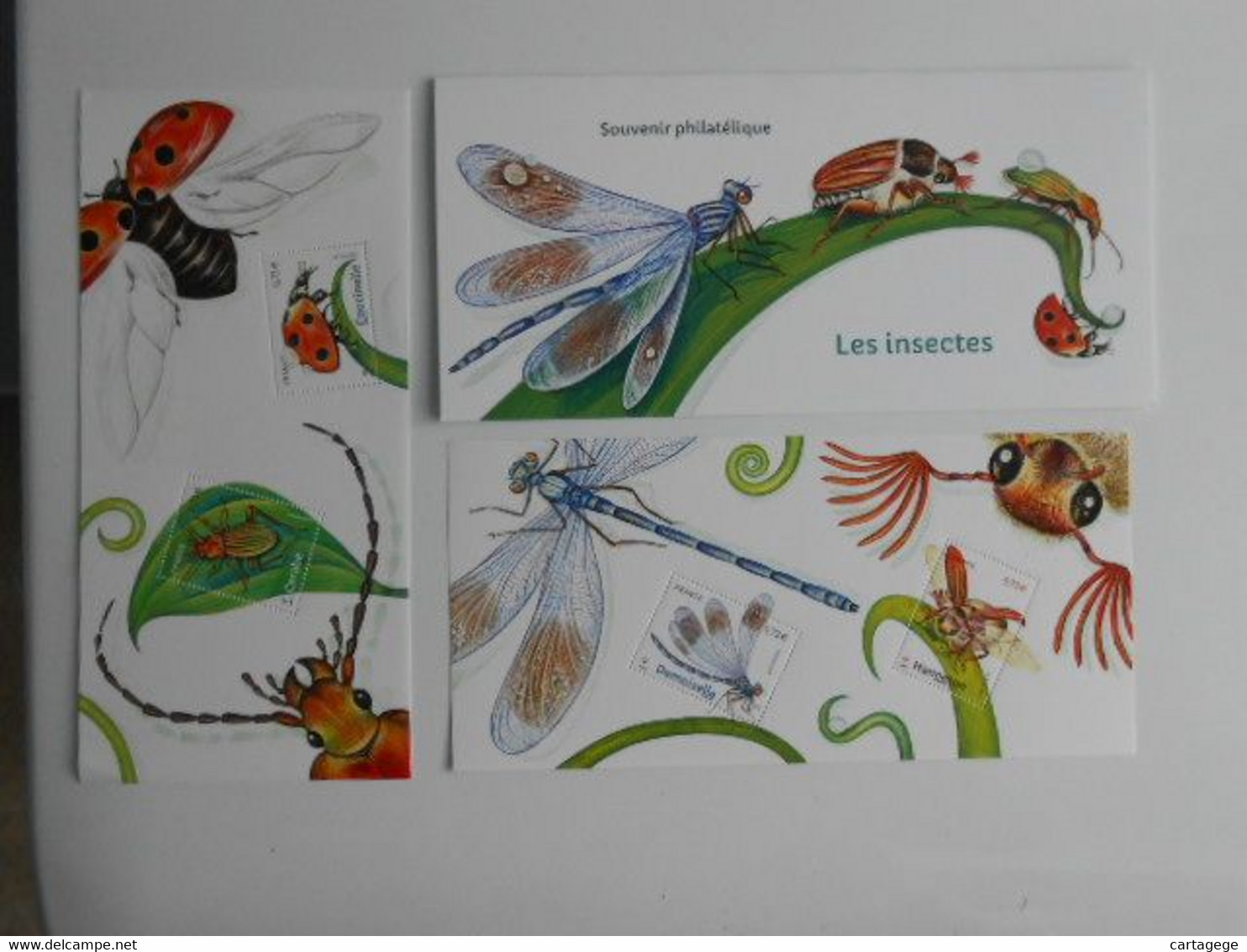 FRANCE YT BS 134/134A LES INSECTES** - Bloques Souvenir