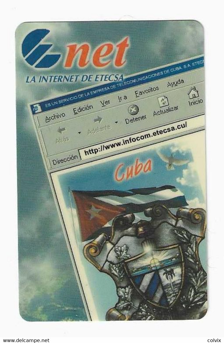 CUBA RECHARGE ETECSA INTERNET - Cuba