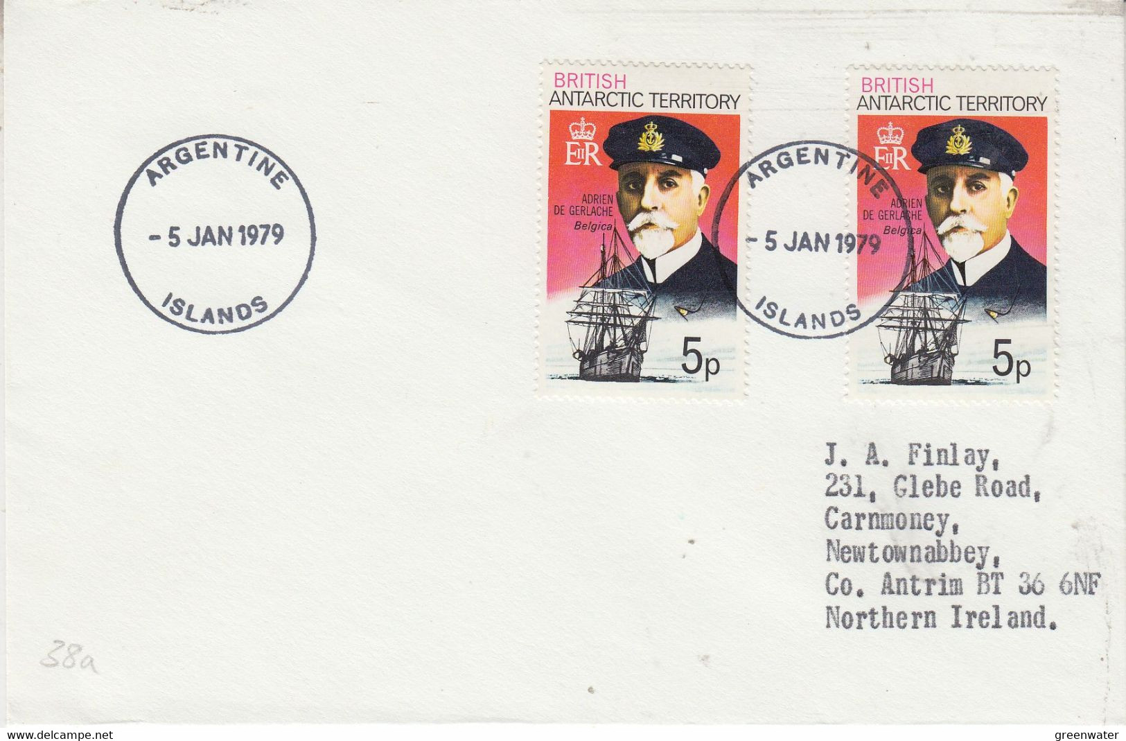 British Antarctic Territory (BAT) Cover Ca Argentine Islands 5 JAN  1979 (TB166) - Briefe U. Dokumente