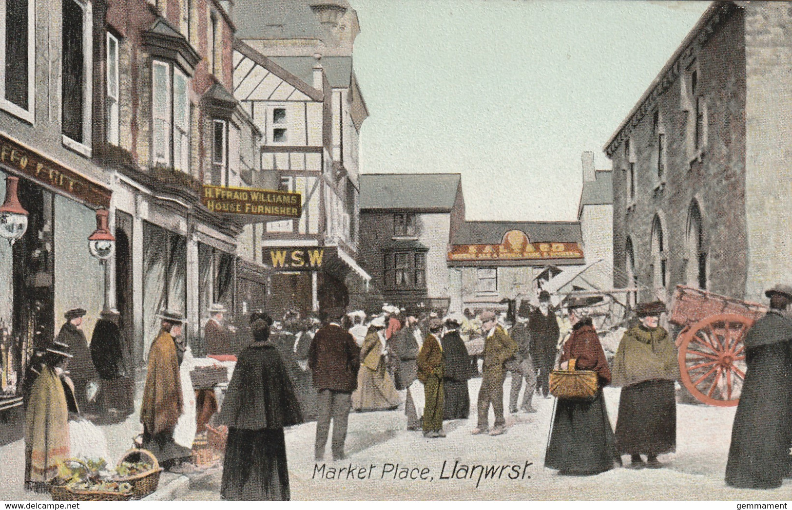 LLANWRST MARKET PLACE - Breconshire