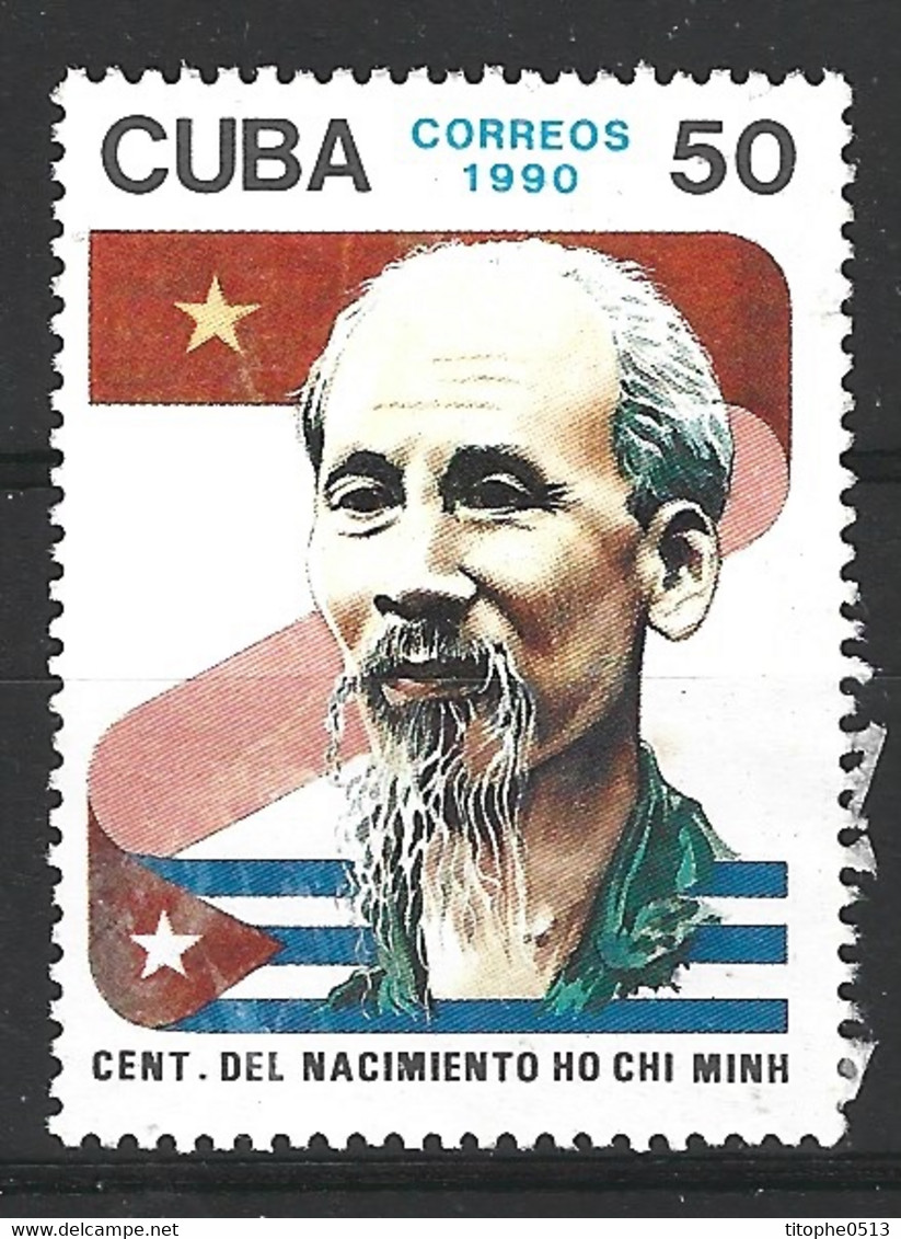 CUBA. N°3031 Oblitéré De 1990. Ho Chi Minh. - Gebruikt