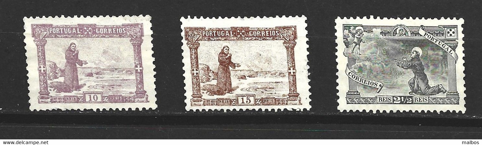 PORTUGAL - 1895 (*)   Y&T N° 109 - 111 - 112 / Sans Gomme - Without Gum - Ungebraucht