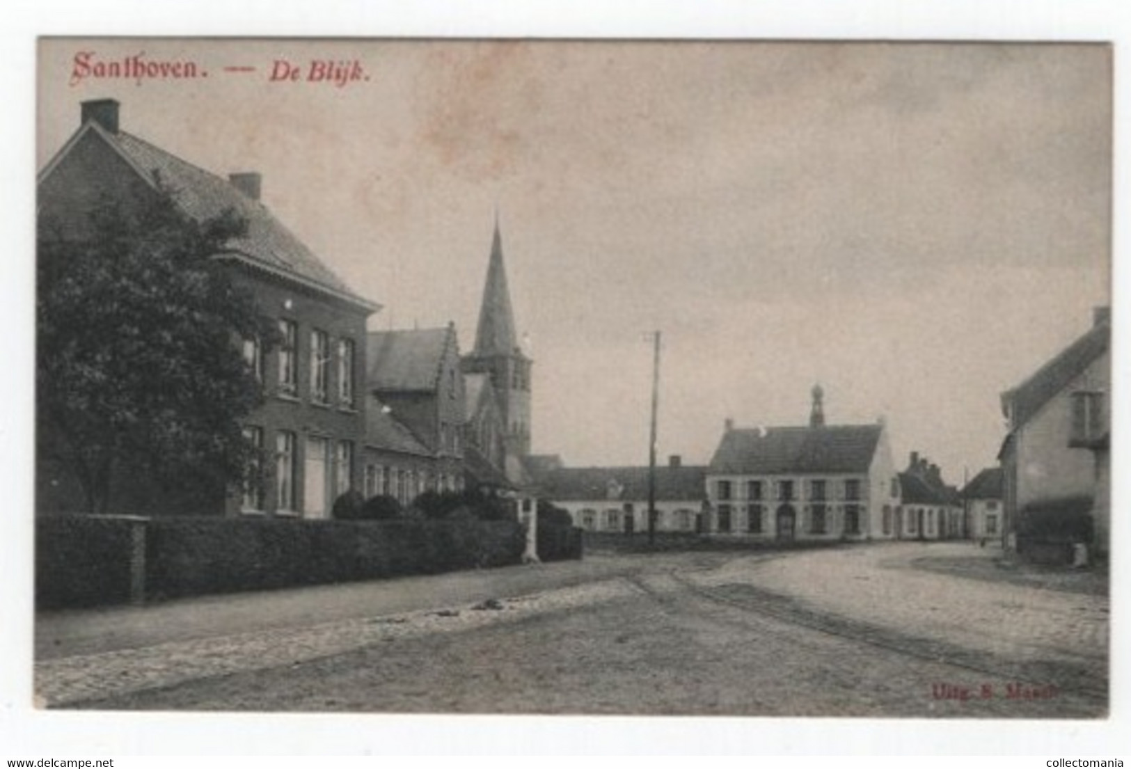 1 Oude Postkaart Santhoven Zandhoven  De Blijk  1908 - Zandhoven