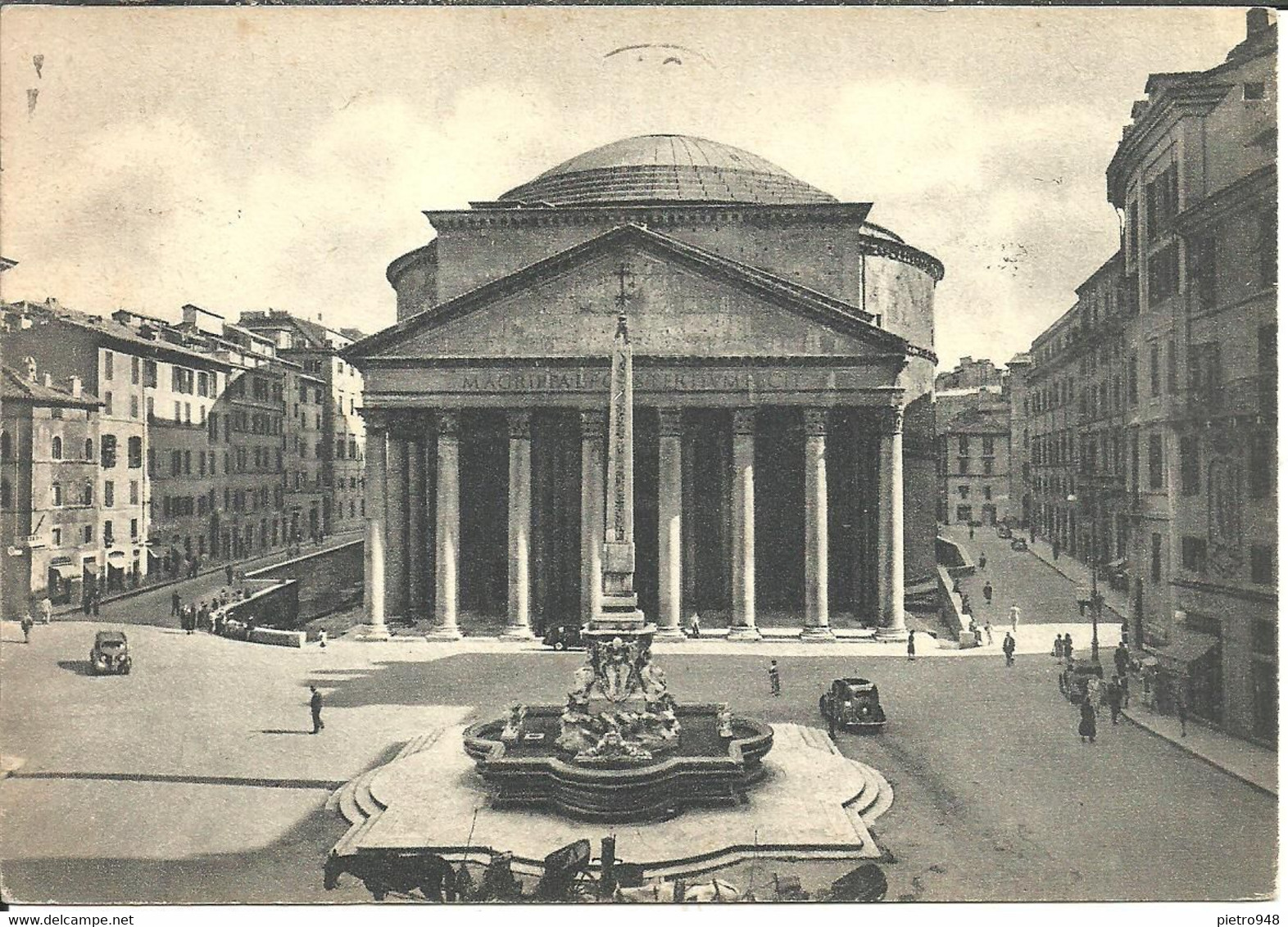 Roma (Lazio) Pantheon, Auto D'Epoca, Old Cars, Voitures - Pantheon