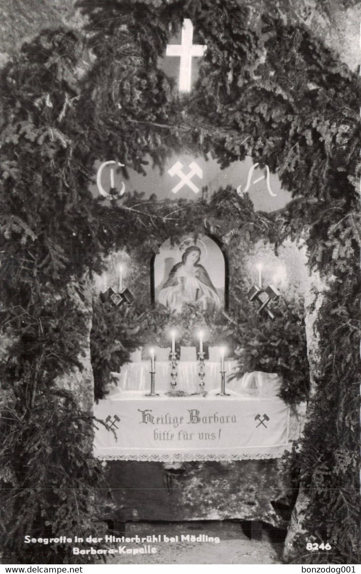 Seegrotte, Hinterbruhl, Austria. Barbara Chapel. Real Photo. Unposted - Mödling