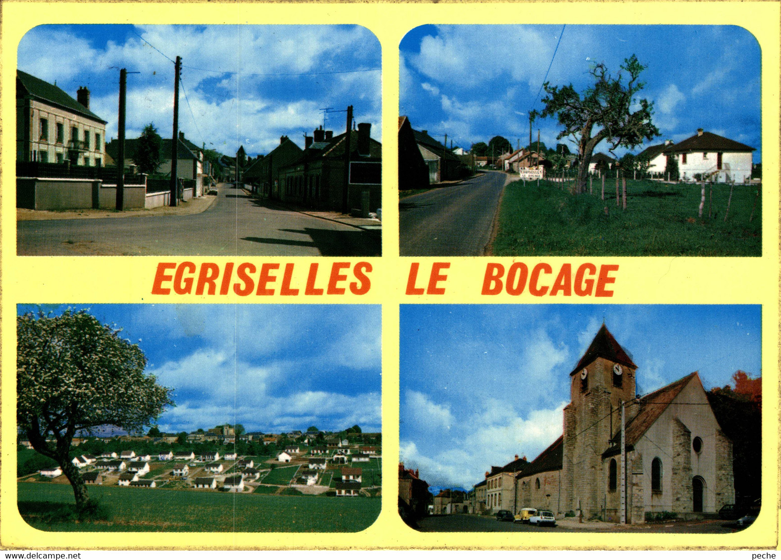 N°100399 -cpsm Egriselles Le Bocage -multivues- - Egriselles Le Bocage