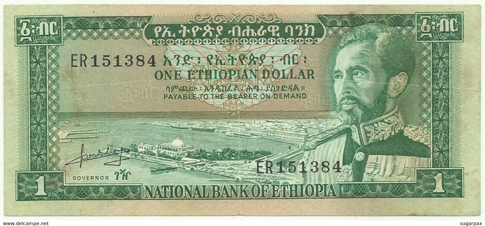 Ethiopia - 1 Dollar - ND ( 1966 ) - Pick 25 - Serie ER - Aethiopien