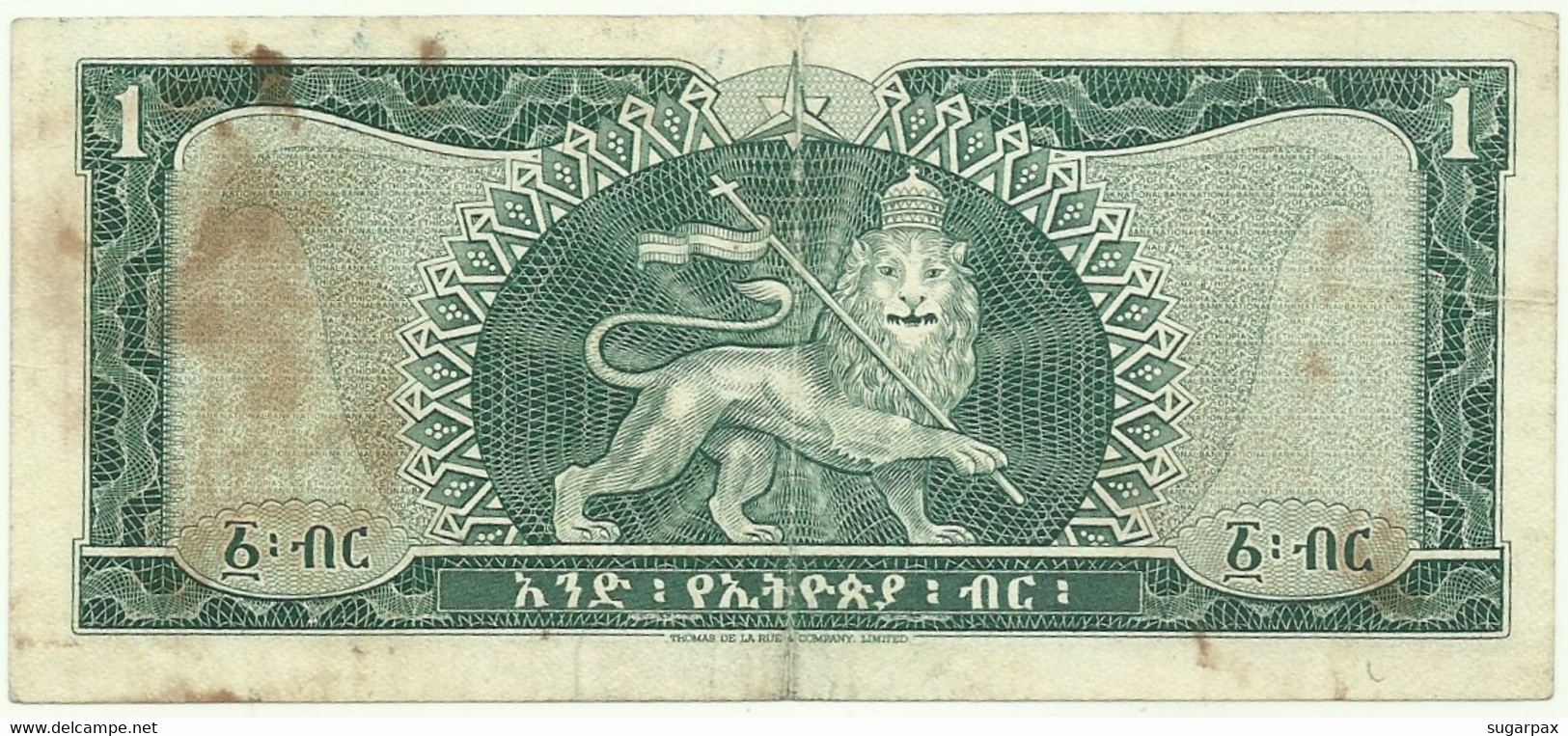 Ethiopia - 1 Dollar - ND ( 1966 ) - Pick 25 - Serie ER - Ethiopie