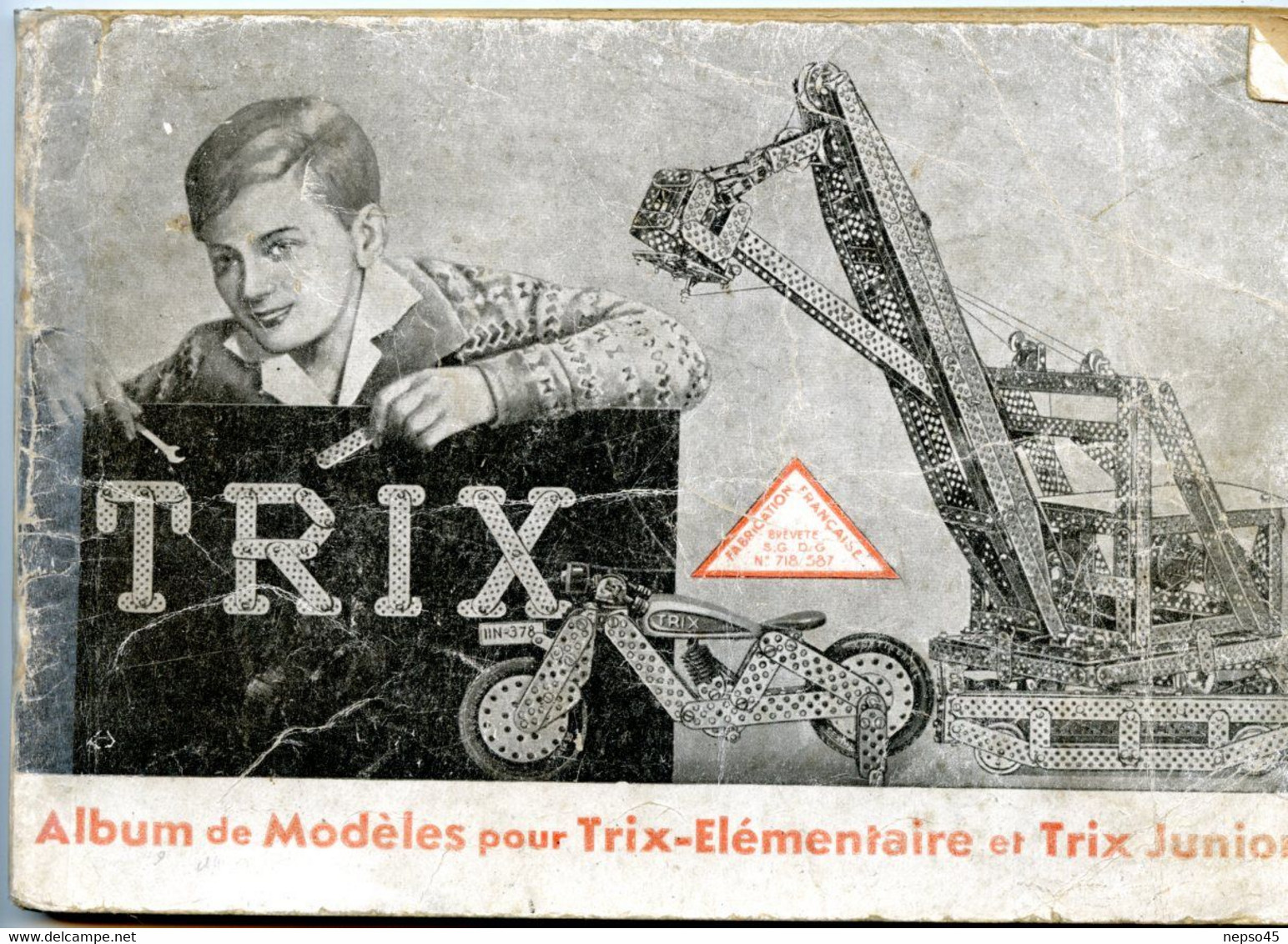 Album De Modèles Pour Trix Jeu  De Construction Métallique Concurrent Du Système Meccano. - Literatura & DVD