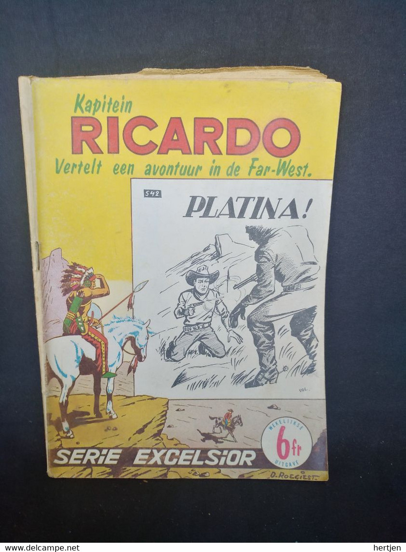 Kapitein Ricardo Vertelt Een Avontuur In De Far-West 542 - Platina - Jos Van Loo - Kids