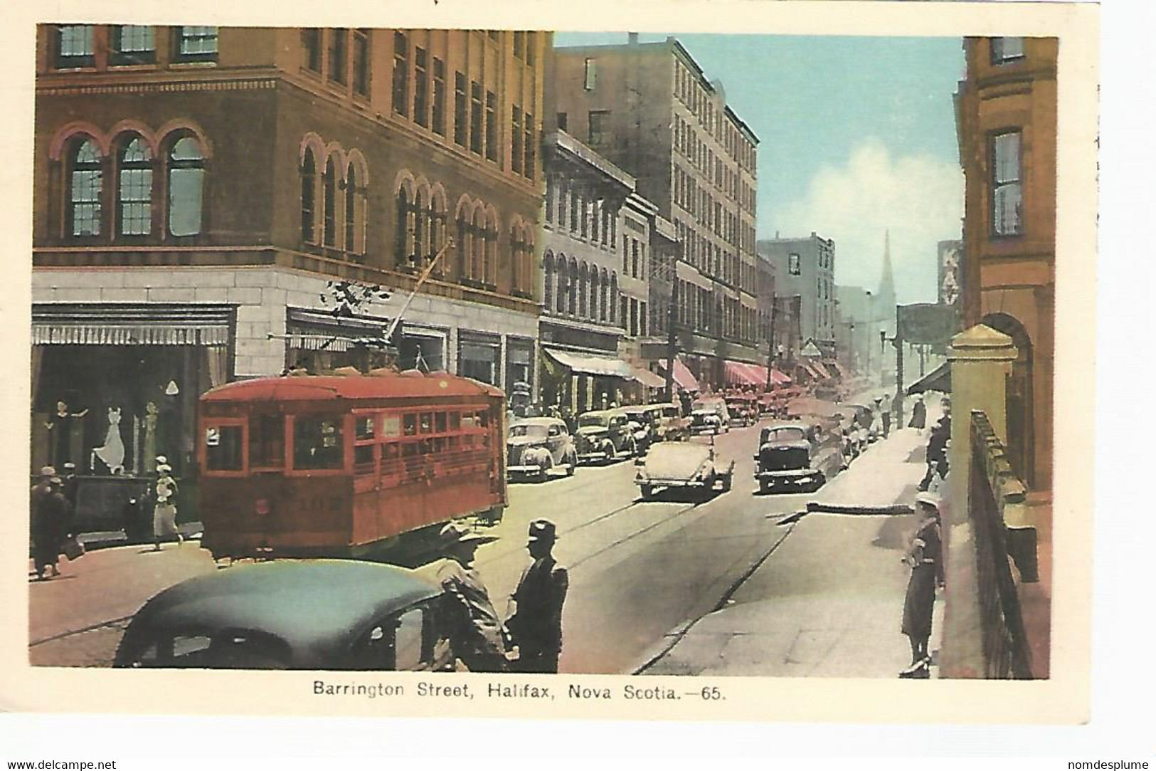 57198) Canada Barrington Street Halifax NS Censor Postmark Cancel 1940 - Halifax