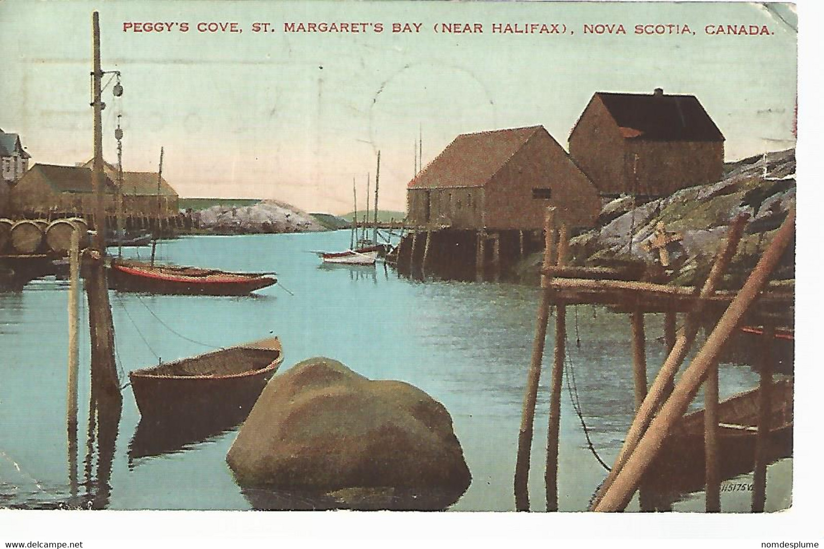 57204) Canada Peggy's Cove Near Halifax Censor Postmark Cancel 1941 - Halifax