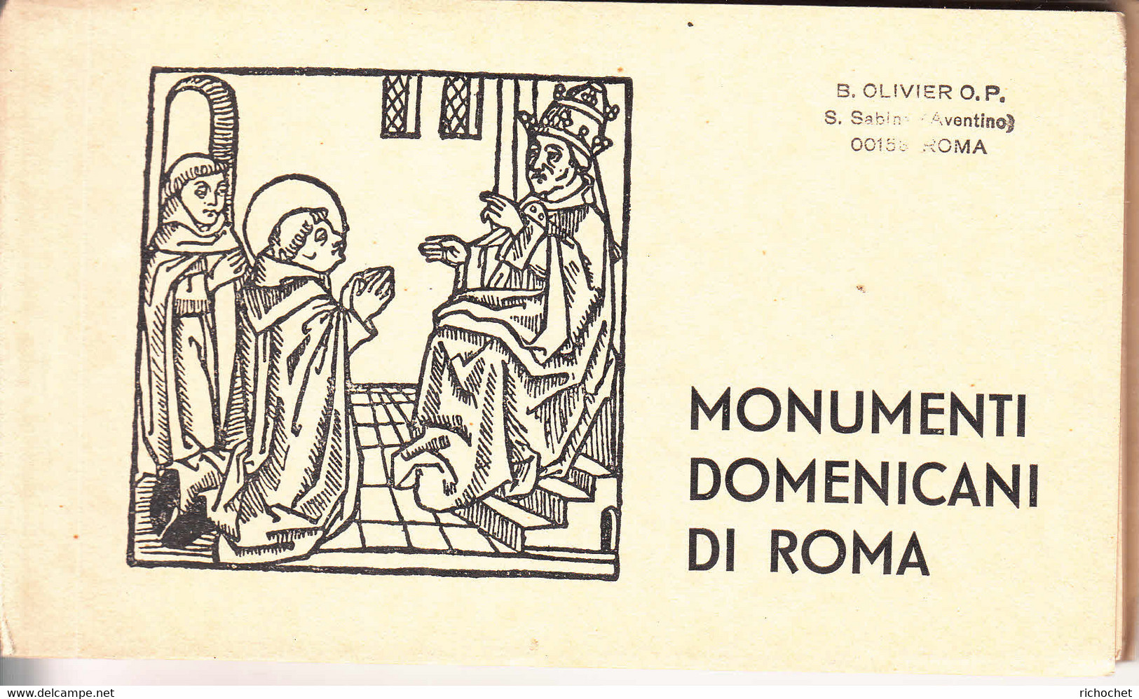 MONUMENTI DOMENICANI DI ROMA  - 1234 - 1934 - Carnet De 15 Cartes-vues - Sammlungen & Lose