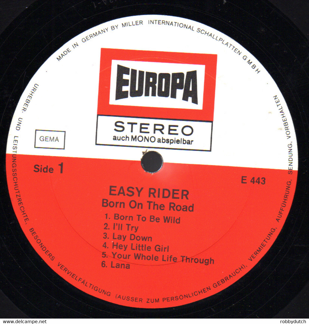 * LP *  EASY RIDER (BORN ON THE ROAD) (Germany 1971 EX!!) - Compilaties