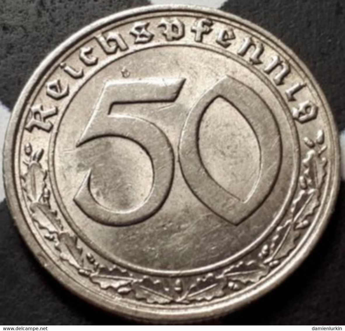 ALLEMAGNE GERMANY THIRD REICH RARE ET MAGNIFIQUE 50 PFENNIG 1939 J NICKEL !!! - 50 Reichspfennig