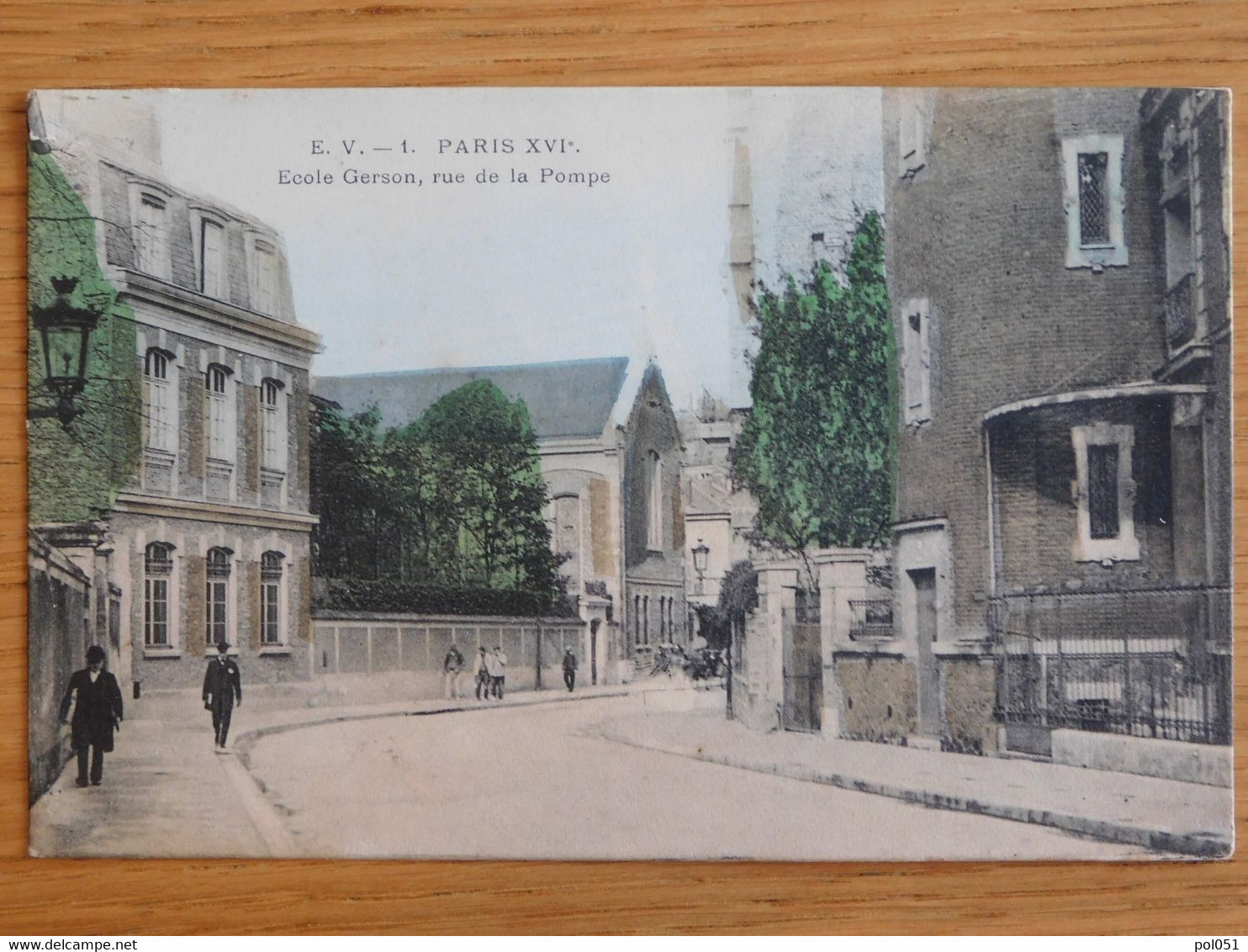 75 - PARIS LIEU Ecole Gerson Rue De La Pompe Cachet Creme Franco Russe Entremets Exquis - Enseignement, Ecoles Et Universités