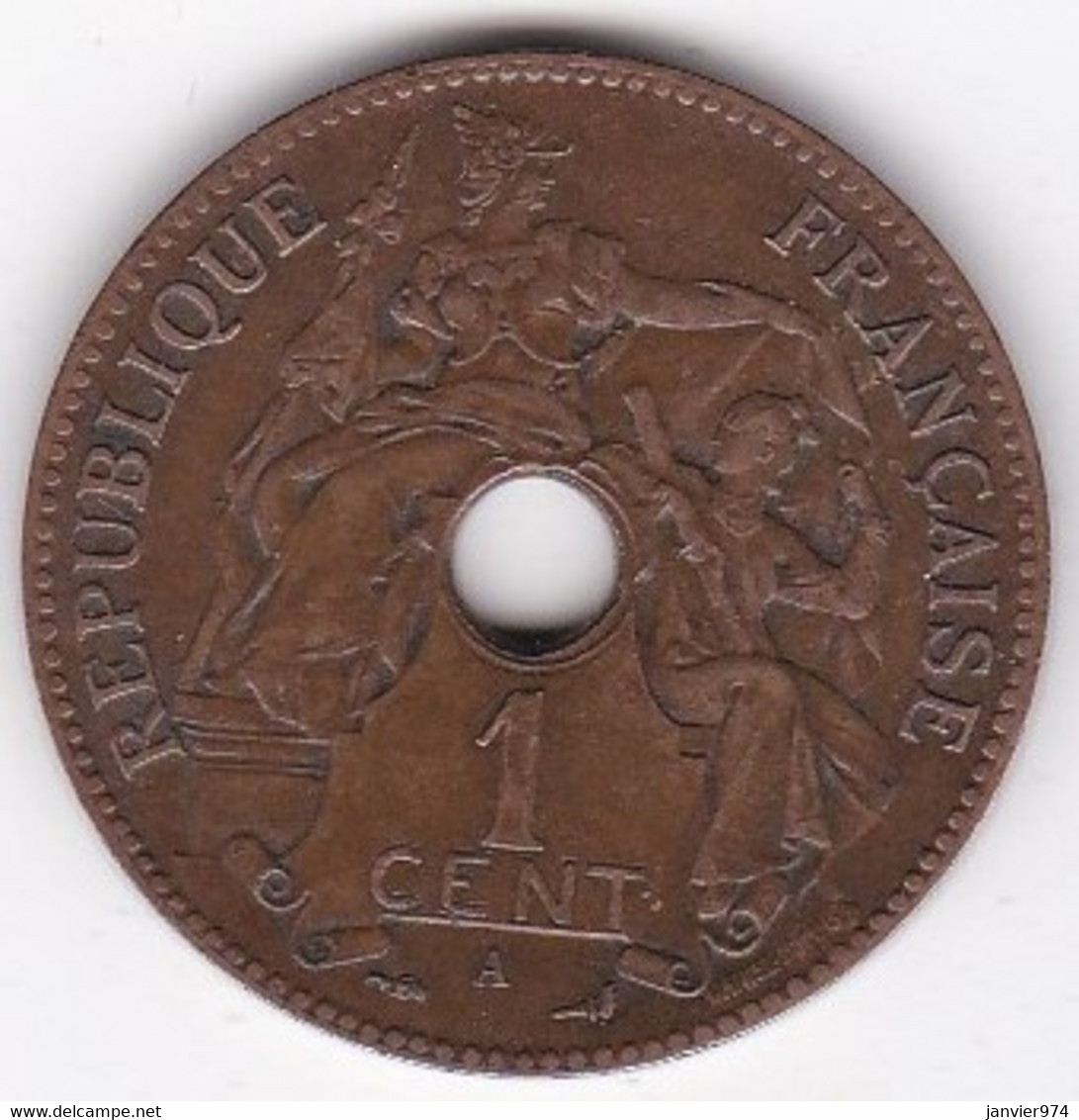 Indochine Française. 1 Cent 1903 A. Bronze, Sup /XF - Indochine