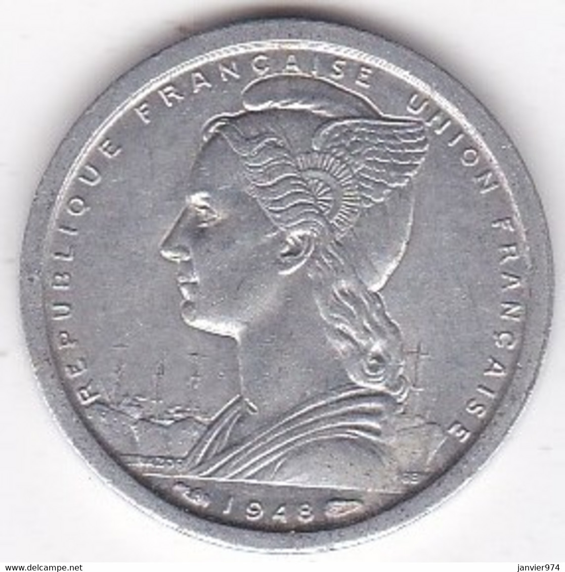 Afrique Equatoriale Française Union Française 1 Franc 1948 , En Aluminium - Afrique Equatoriale Française (Cameroun)