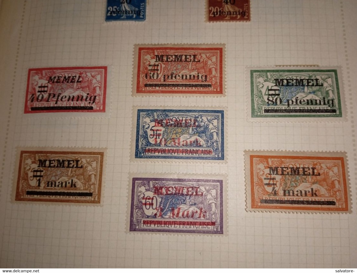 14 FRANCOBOLLI SOPRASTAMPATI MEMEL- LINGUELLATI - Unused Stamps