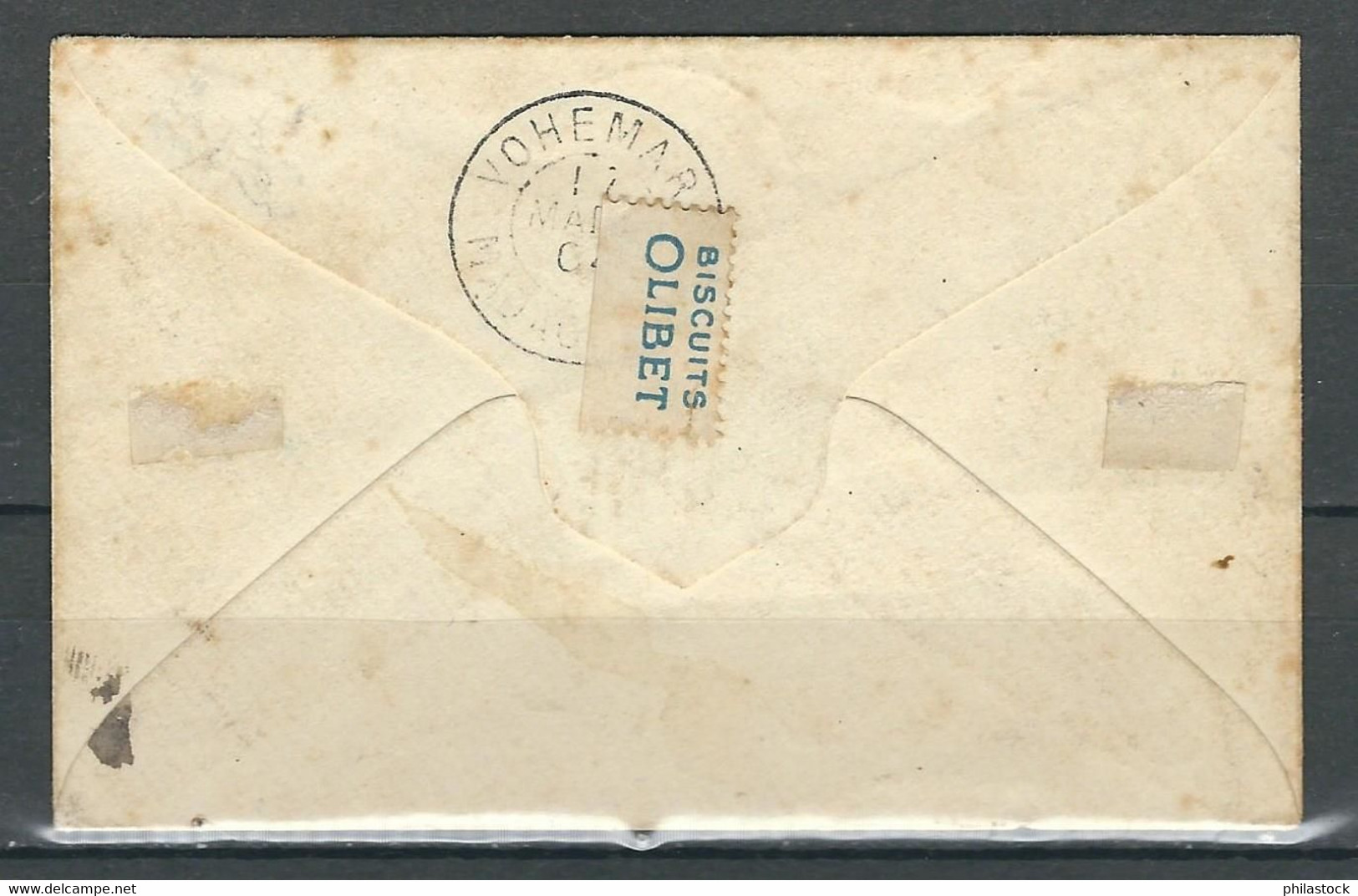 MADAGASCAR N°  80 Affr. Exceptionnel Faute De Timbres Sur Petite Enveloppe Entière.12/03/1904 - Covers & Documents