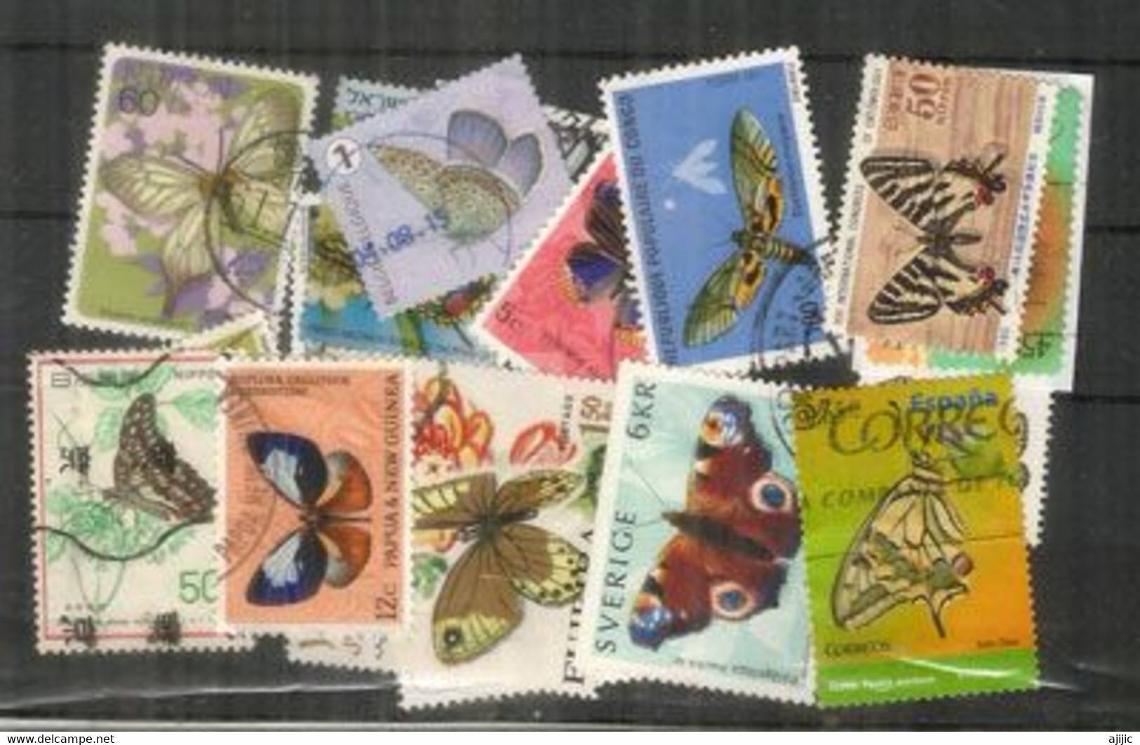 PAPILLONS,  Tous Differents, Grands Formats.Bonne Qualité  Lot # 5 - Vrac (max 999 Timbres)