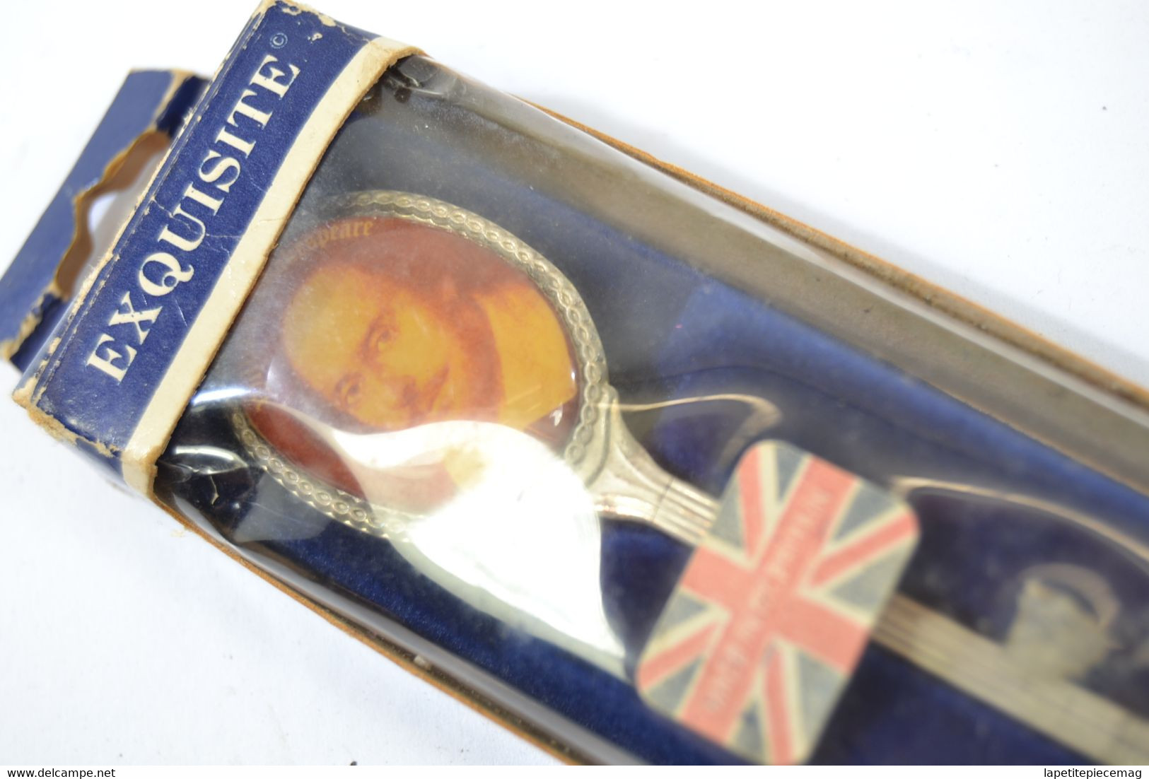 Cuillère Souvenir D'Angleterre Années 1970. Vintage, Kitch William Shakespeare. Collection UK Royaume-Uni - Cucharas