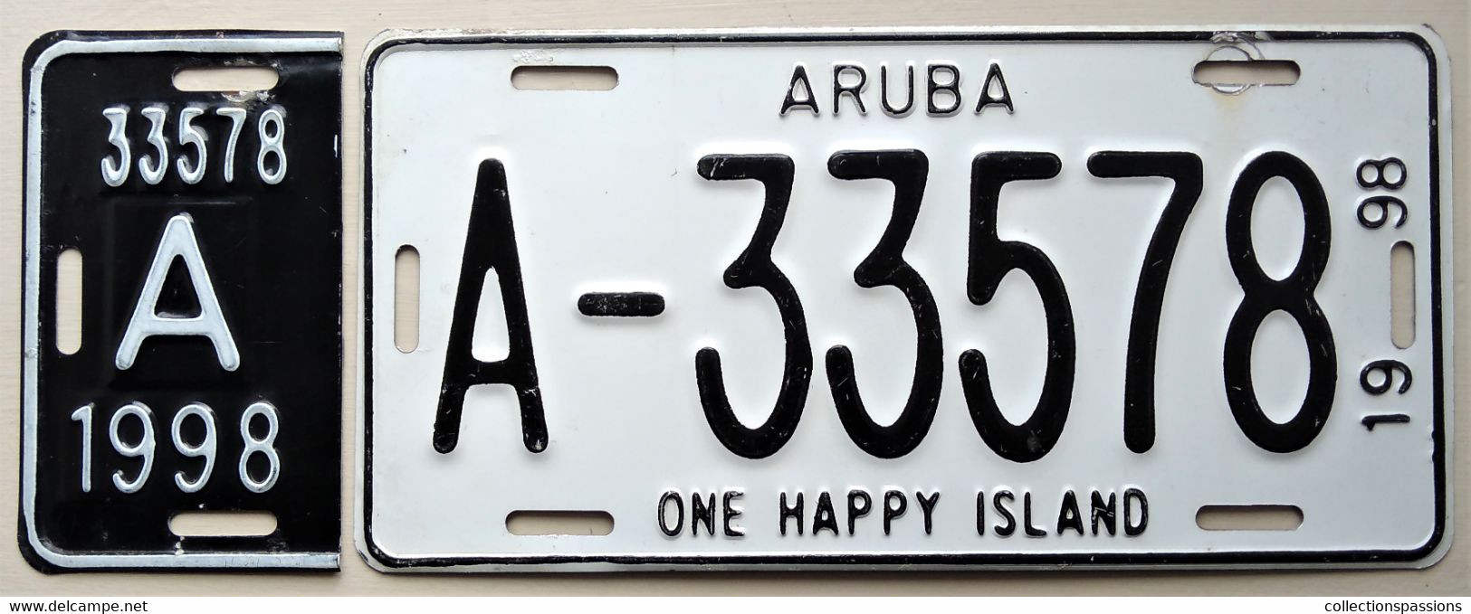 Plaque D'immatriculation - Aruba - 1998 - - Number Plates