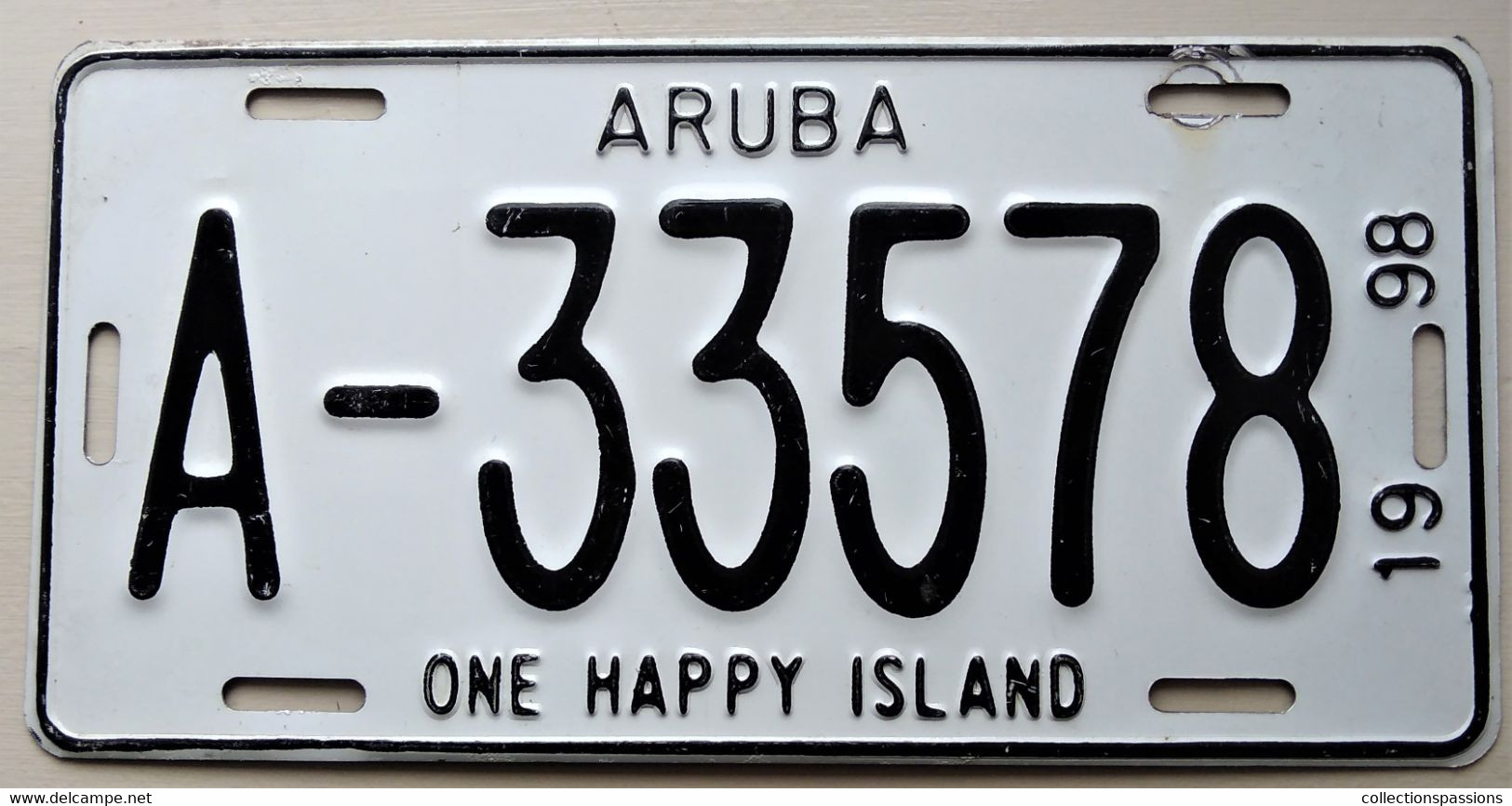 Plaque D'immatriculation - Aruba - 1998 - - Number Plates