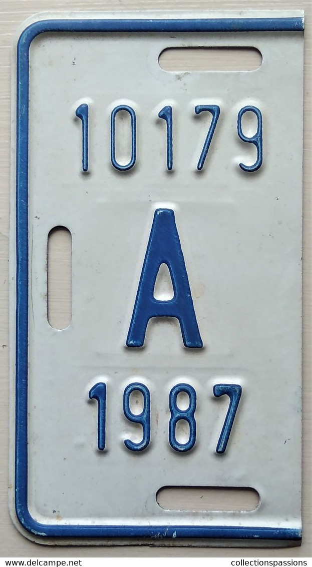 Plaque D'immatriculation - Aruba - 1987 - - Placas De Matriculación