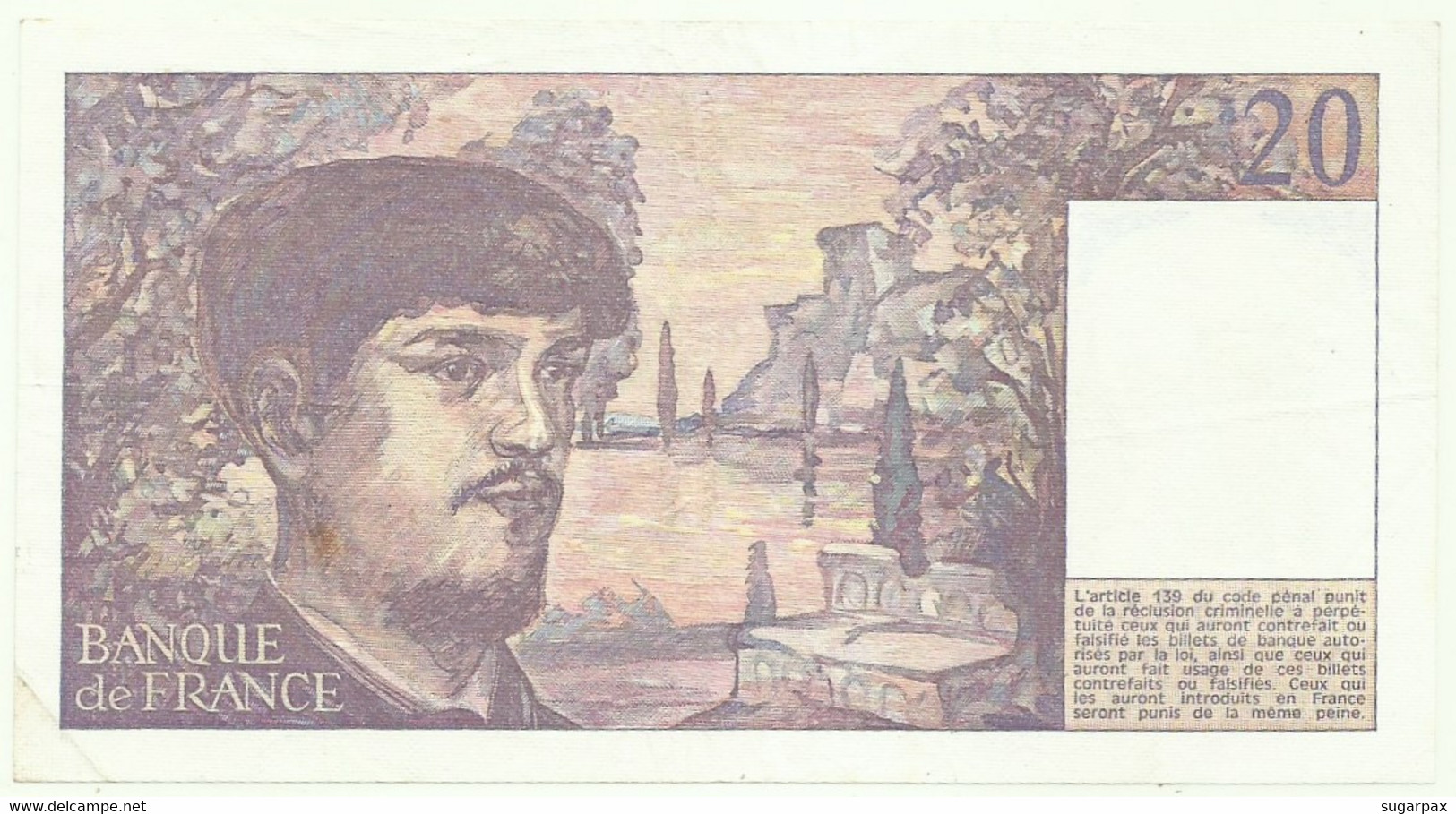 FRANCE - 20 Francs - 1980 - P 151.a - Serie G.003 - Claude Debussy - 20 F 1980-1997 ''Debussy''