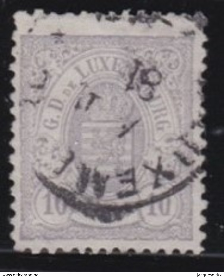 Luxembourg    .   Y&T     .    42       .    O    .     Oblitéré - 1859-1880 Wappen & Heraldik