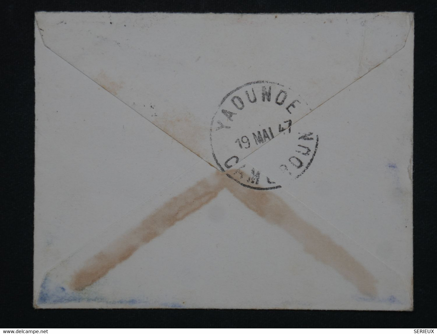 ¤ 21  CAMEROUN  BELLE LETTRE MIGNONETTE   1947 YAOUDé A BORDEAUX  FRANCE  +8F + AFFR. INTERESSANT - Airmail