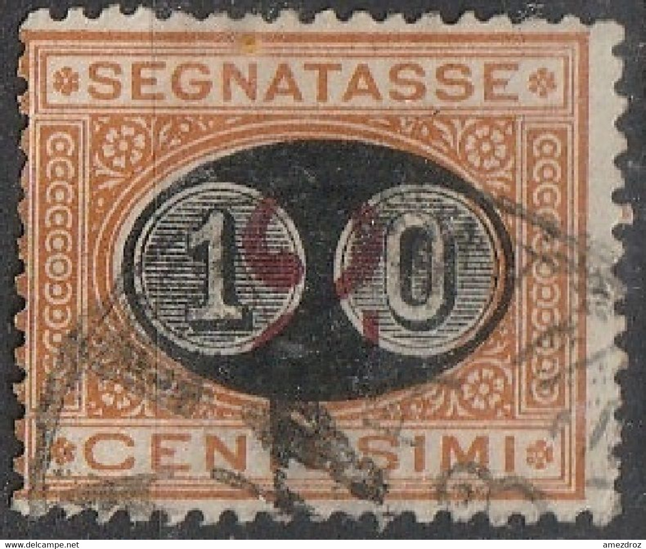 Italie 1890 -1891 N° 15  Timbres-taxe N° 4 Surchargé (H17) - Strafport