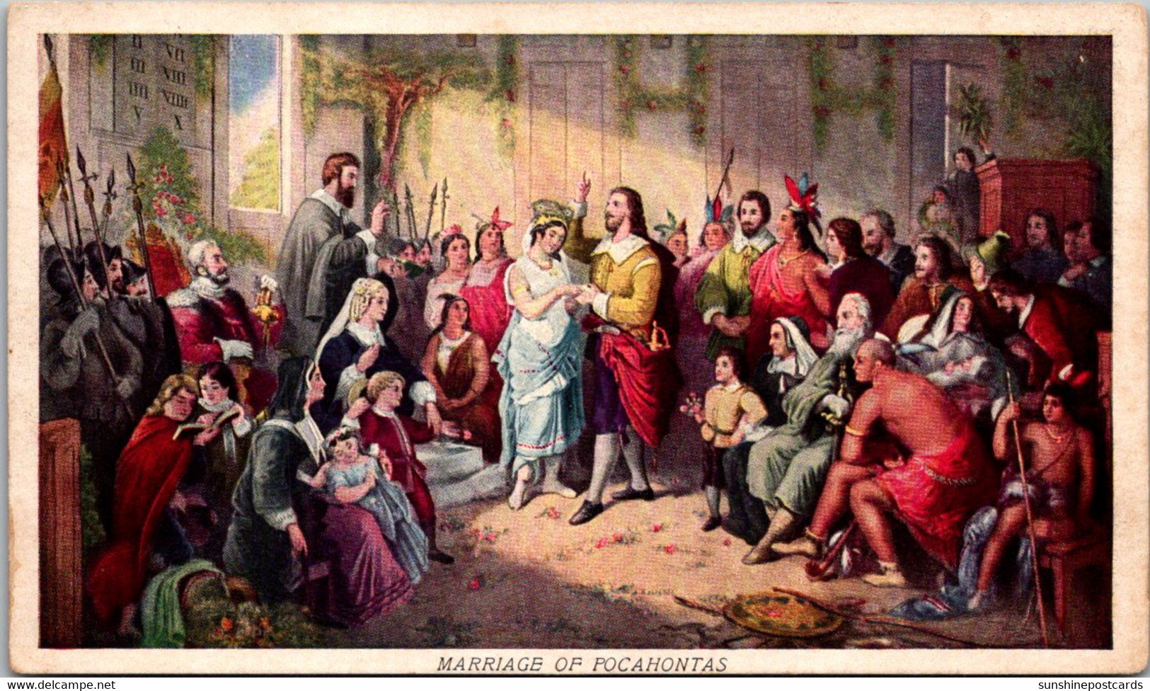 History Marriage Of Pocahontas - Histoire