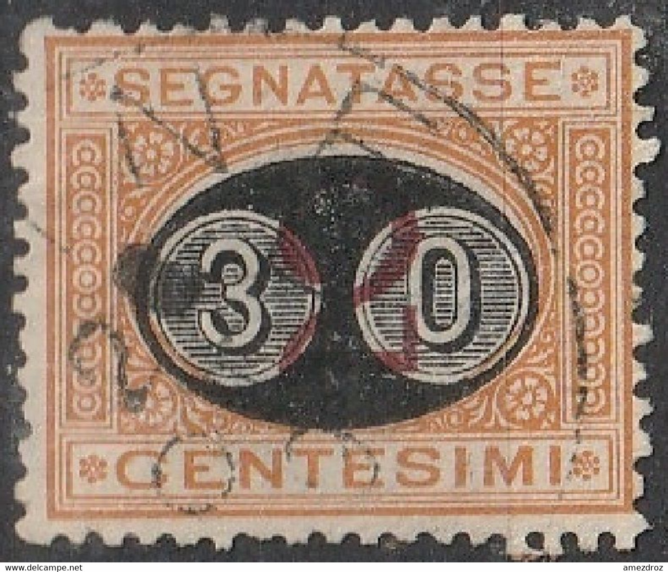 Italie 1890 -1891 N° 17 Timbres-taxe N° 4 Surchargé (H17) - Strafport