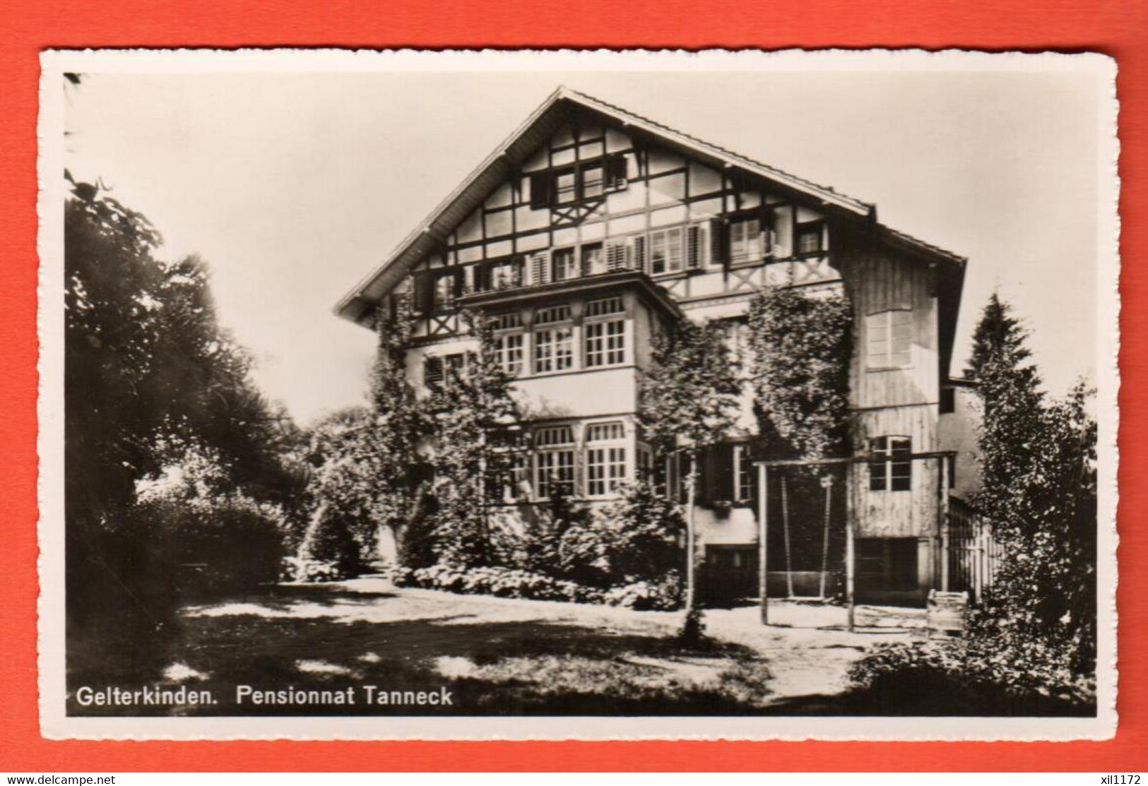 KAQ-05  Gelterkinden Bezirk Sissach Pensionnat Tanneck  Gelaufen Unten Umschlag  Frobenius  Fotokarte - Gelterkinden