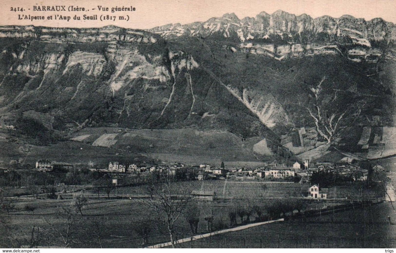 Barraux - Vue Générale: L'Alpette Et L'Aup Du Seuil - Barraux