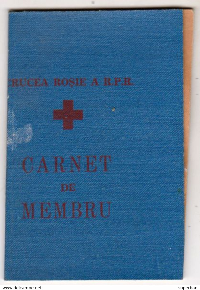 CARNET DE MEMBRU - CRUCEA ROSIE A R.P.R. / CROIX ROUGE / RED CROSS - TIMBRE De COTIZATIE 1960 - '64 - CINDERELLA (ak798) - Steuermarken