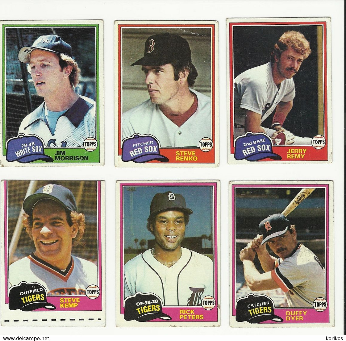 BASEBALL CARDS 1981 TOPPS – MAJOR LEAGUE BASEBALL – MLB - LOT OF THIRTY (30) USED - Lotti
