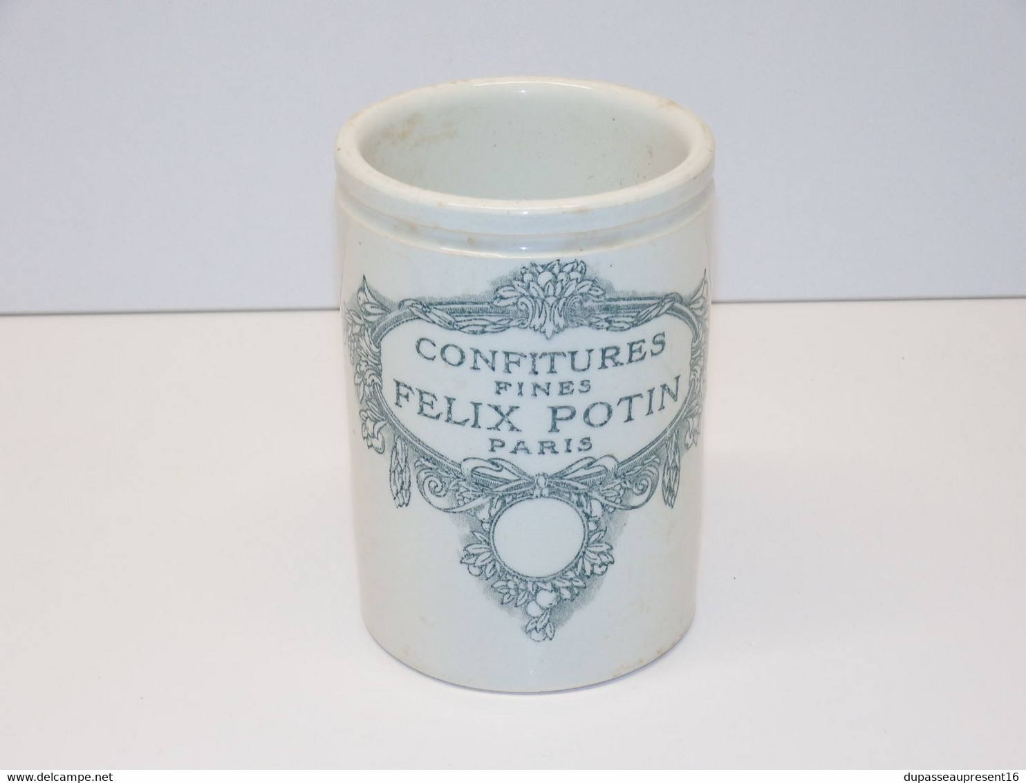 *ANCIEN POT A CONFITURE FELIX POTIN PARIS FAIENCE DE LUNEVILLE COLLECTION E - Lunéville (FRA)