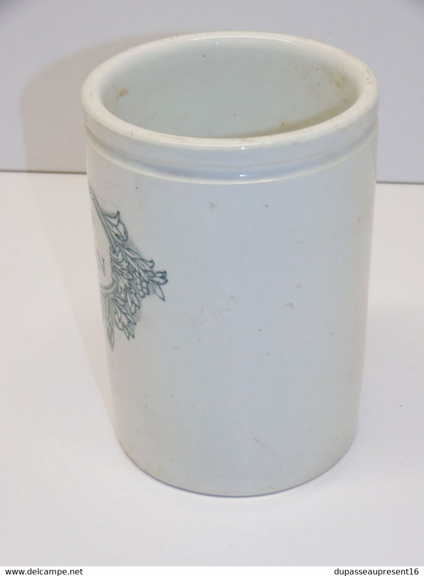 *ANCIEN POT A CONFITURE FELIX POTIN PARIS FAIENCE DE LUNEVILLE COLLECTION E - Lunéville (FRA)