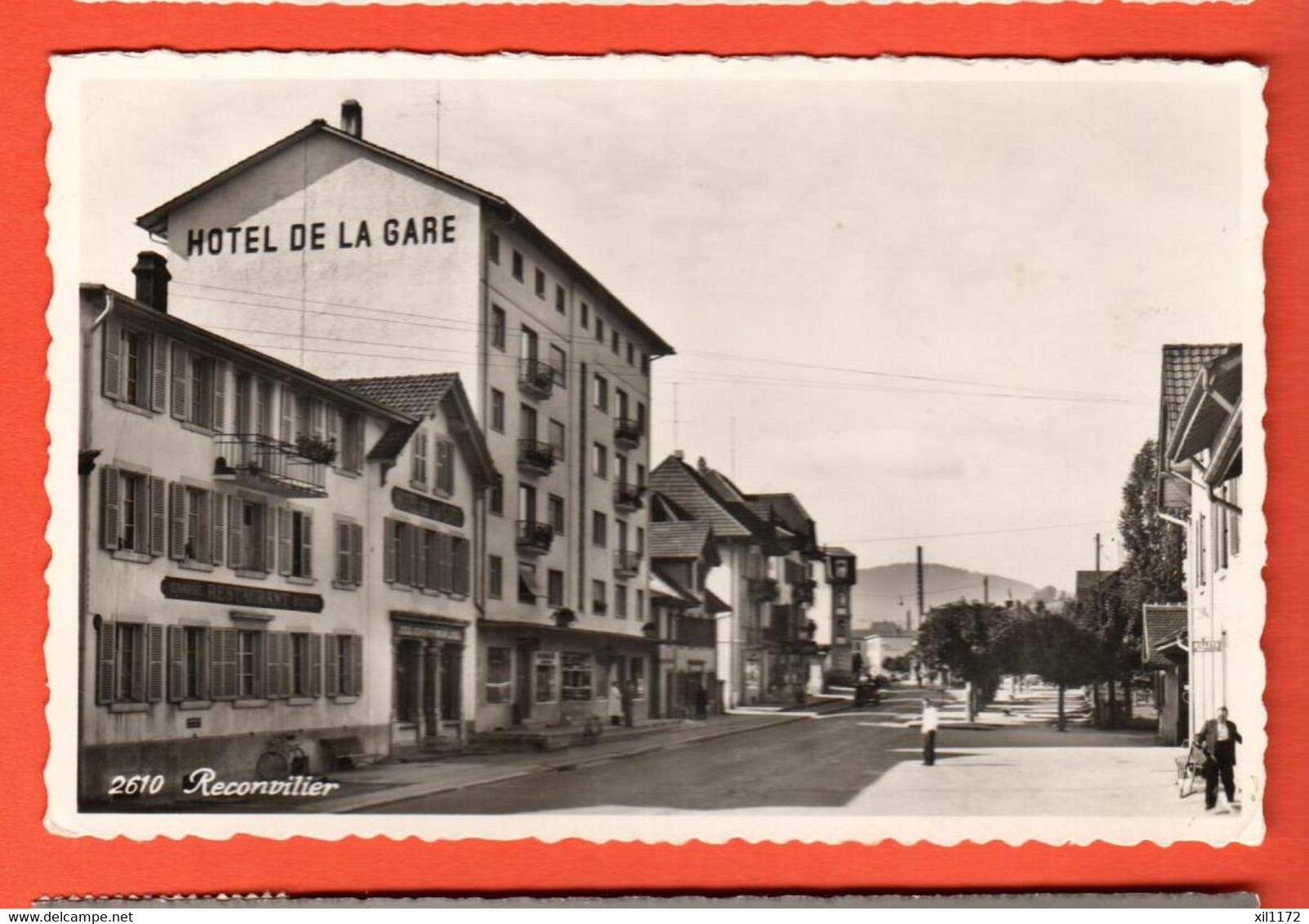 KAQ-41  Reconvilier Hotel De La Gare.  Poste Militaire Feldpost. Perrochet 2610 - Reconvilier