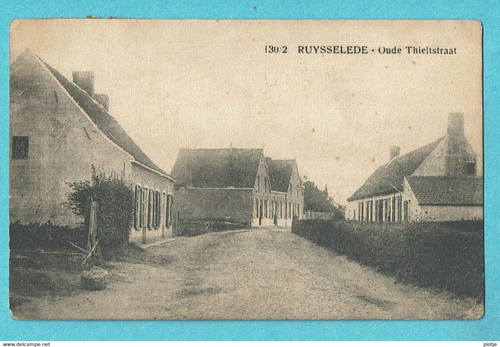 * Ruiselede - Ruysselede (West Vlaanderen) * (Cesar Standaert Drukker, Nr 130/2) Oude Tieltstraat, Vieille Rue De Tielt - Ruiselede