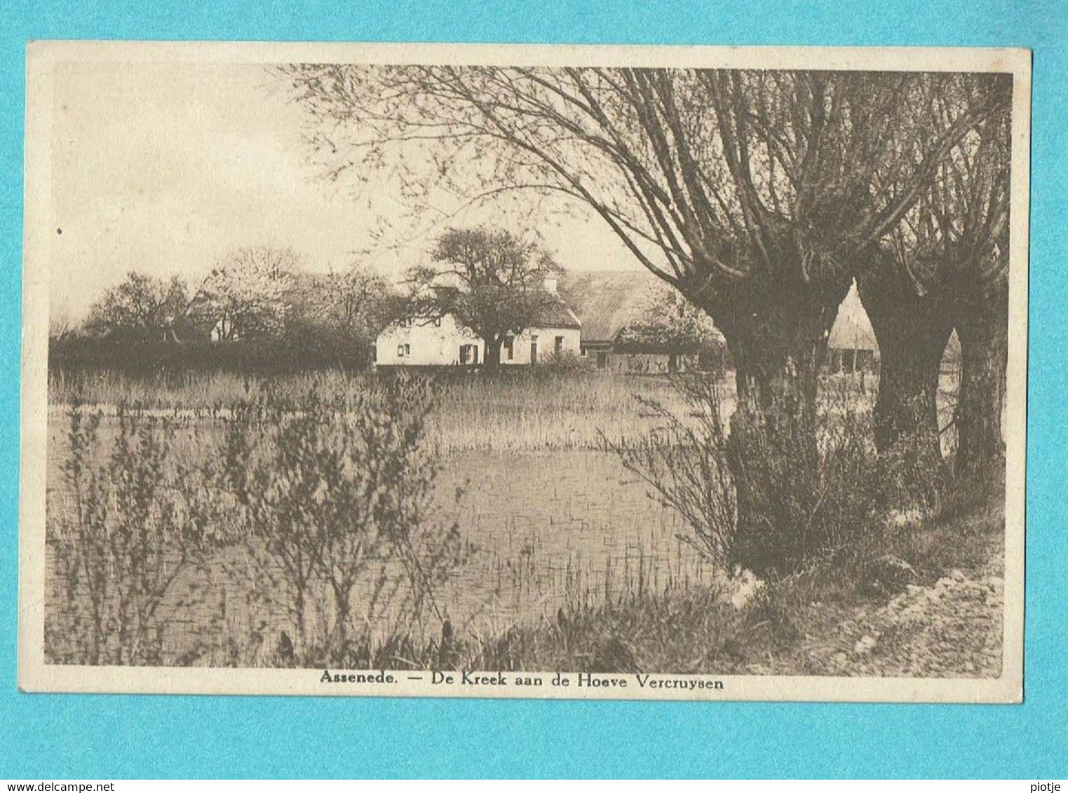 * Assenede (Meetjesland - Oost Vlaanderen) * (Uitg Dumoleyn De Vriese) De Kreek Aan De Hoeve Vercruysen, Ferme - Assenede