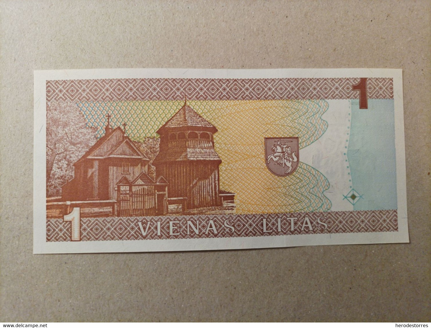 Billete De Lituania De 1 Litas, Año 1994, Serie AAA, UNC - Lituanie