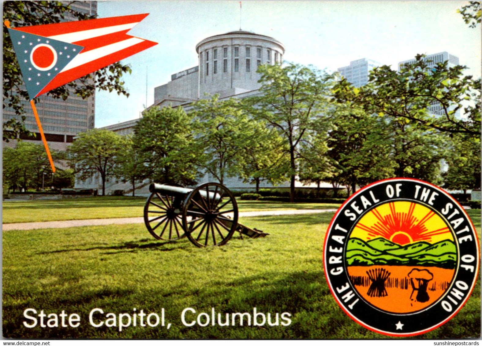 Ohio Columbus State Capitol Building And State Seal - Columbus
