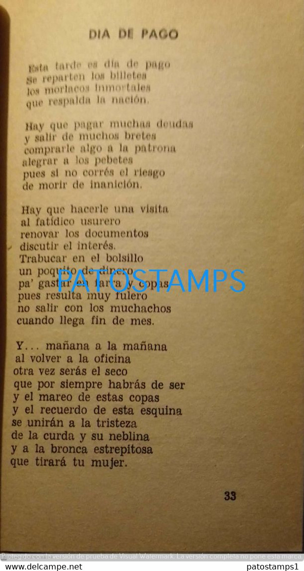 196295 ARGENTINA PARLAMENTO REO JULIO R. FILOSOFIA DEL SUBURBIO VERSOS LUNFARDOS LIBRO PAG 80 NO POSTAL POSTCARD - Autres & Non Classés